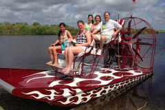 Family enjoying Airboat rides in West Palm beach